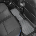 Motor Trend 943-GR FlexTough Defender Car Floor Mats -Next Generation Deep Dish Heavy Duty Contour Liners for Car SUV Truck & Van-All Weather Protection, Trim to Fit Most Vehicles Gray