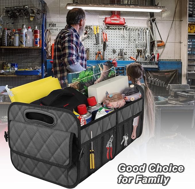 Deosk Car Trunk Organizer for SUV, Car Organizers and Storage with 6 Pocket, Car Accessories for Women/Men 70L Waterproof