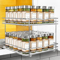 LYNK PROFESSIONAL® Pull Out Spice Organization for Cabinets - 10-3/8 inch Wide – Spice Rack for Inside Cabinets, Slide Out Sp