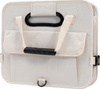 Car Trunk Organizer with Lid Storage Collapsible Multi Compartment Adjustable Straps for SUV, Truck, Sedan(Beige) XL