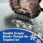 Subzero 13929 Faux Fur Ice Scraper Mitt for Car, SUV, Trucks
