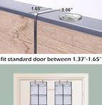 MISSLO Over The Door Shoe Organizer 12 Large Mesh Pockets Hanging Narrow Closet Door, White, 2 Pack