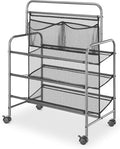 Whitmor 4-Tier Metal & Mesh Shoe Rack, Gunmetal