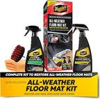 Meguiar’s Quik Solutions All-Weather Floor Mat Kit,All Weather Floor Mat Cleaner and Car Mat Protectant that Deep Cleans & Re