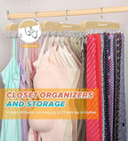 Gomyrod Bra Hanger for Closet, Tank Top Hangers 2 Pack w/20 Hooks Holds 40 Bras, Capacity Foldable Wood Space Saving Hanger, 