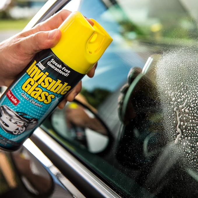 Invisible Glass 91163-6PK Premium Aerosol Glass Cleaner Spray for Car Windshields and Windows, Automotive and Home Window Cle