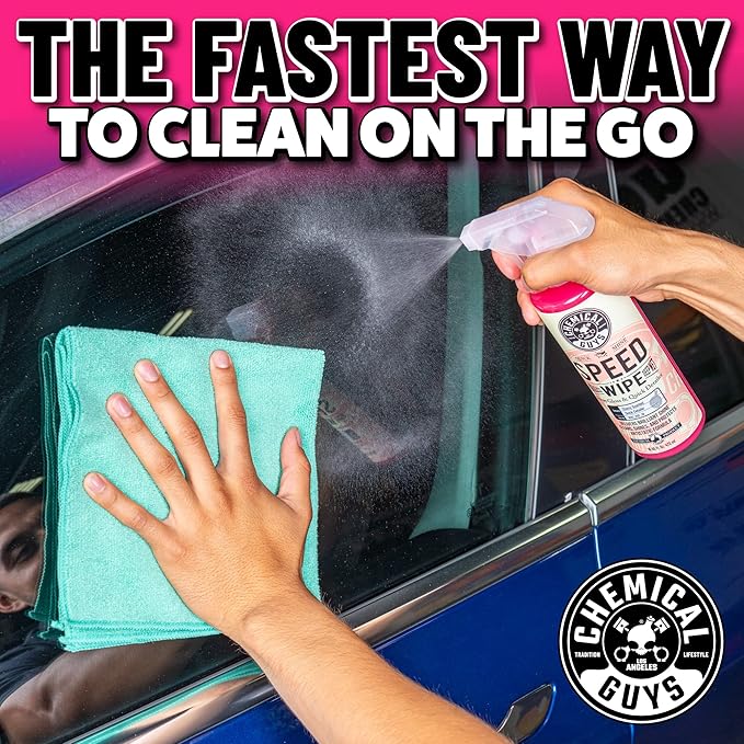 Chemical Guys Speed Wipe Quick Detailer - High Gloss, Streak-Free Shine, Detail Spray for Cars, Trucks, Motorcycles, RVs, and
