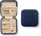 Benevolence LA Plush Velvet Jewelry Box | Travel Jewelry Case Organizer with Mirror | Featured in Oprah's Favorite Things | B