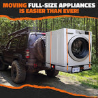 Mockins 40"x40"x6" Extra Deep Square Trailer Hitch Cargo Carrier & 30 CuFt Square Waterproof Cargo Hitch Carrier Bag | 500 Lbs. Capacity Folding Luggage Rack for SUV Car Truck RV & More w/Accessories