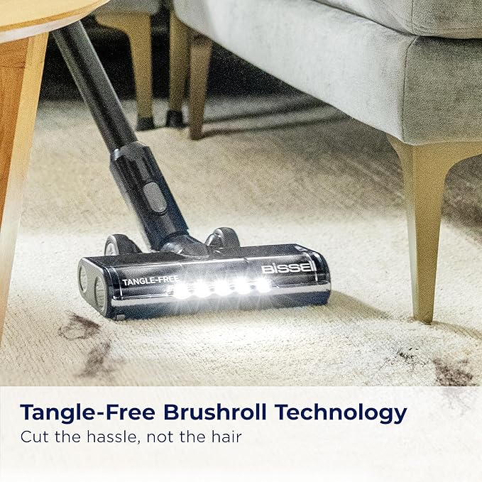 Bissell CleanView XR 200W Lightweight Cordless Vacuum w/Removable Battery, 35-min runtime, Tangle-Free Brush Roll, LED Lights