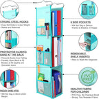 ABRA® 3 Shelf Hanging Locker Organizer for School, Work, Gym, Storage | Deep Shelves 6.5" x 9”| Eco-Friendly Fabric | Adjusta