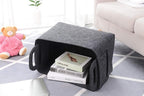 Storage Basket Felt Storage Bin Collapsible& Convenient Box Organizer with Carry Handles for Office Bedroom Closet Babies Nur