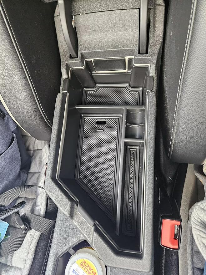 TACOBRO Armrest Storage Box Insert Organizer for Volkswagen Jetta 2020-2025 2026 S, Sport, SE, SEL, GLI Autobahn & 40th Anniversary Edition, Jetta Center Console Tray –Interior Storage Solution