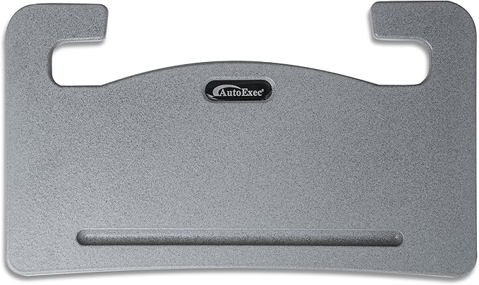 AutoExec AE-WM-GT Wheelmate Car Steering Wheel Tray for Eating on The Go, Writing Space, and Tablet or Laptop Use, Grey