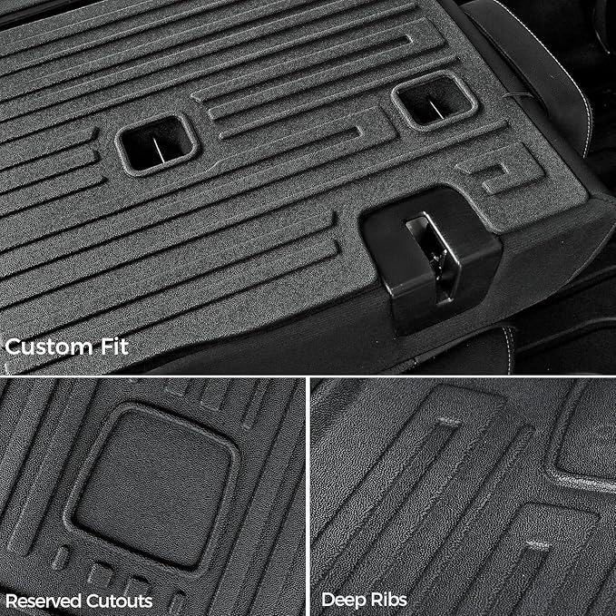 Floor Mats for BMW X3 G01 2018-2024, All Weather Floor Mats Trunk Cargo Liner with Backrest Protectors Accessories, Full Coverage Set (Not fit X3 30e)
