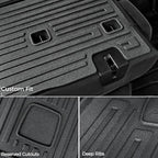 Floor Mats for BMW X3 G01 2018-2024, All Weather Floor Mats Trunk Cargo Liner with Backrest Protectors Accessories, Full Coverage Set (Not fit X3 30e)
