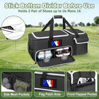 DSLEAF 2 Layer Golf Trunk Organizer with Bottom Shoe Space, Golf Car Locker for Men & Women, Holds 2-3 Shoes, Balls, Tees,