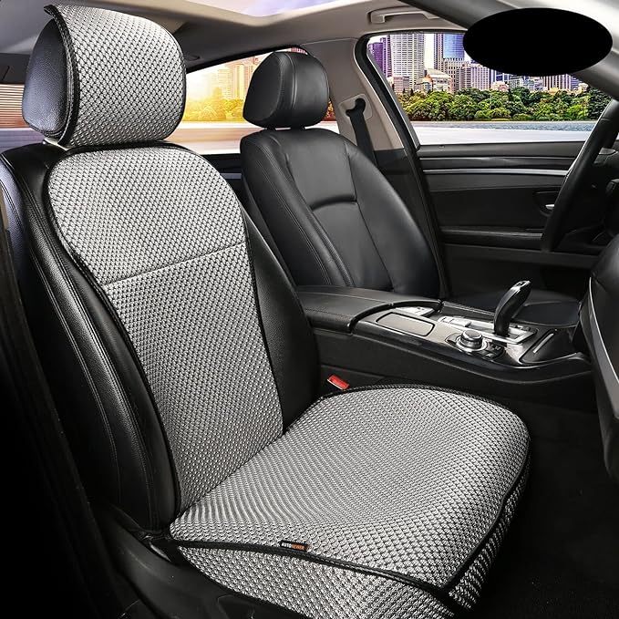 Auto Newer Luxury Breathable Car Seat Cover Fit Four Seasons, Universal Front of Car Seat Cushions, Bottom Seat Covers of Ful