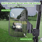10L0L Golf Cart Mirror, Extra Large Side Rear View Universal for Yamaha, Club Car, EZGO, Folding Adjustable 180 Degree