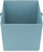 Casafield Set of 6 Collapsible Fabric Cube Storage Bins, Baby Blue - 13" Foldable Cloth Baskets for Shelves, Cubby Organizers