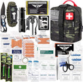 EVERLIT 250 Pieces Survival First Aid Kit IFAK EMT Molle Pouch Survival Kit Outdoor Gear Emergency Kits Trauma Bag for Campin