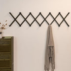 SKOLOO Hat Rack for Wall with 20 Hooks, Solid Wooden, Modern, Expandable Coat Rack Wall Mount for Coats, Hats, Bags, Baseball