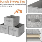 GRANNY SAYS Storage Baskets for Shelves, Closet Storage Bins with Handles, Fabric Organizers and Storage Bins, Storage Boxes 