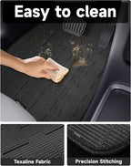 Ultra Durable Car Floor Mats, Premium PVC Coil All-Weather Automotive Floor Mats, Universal Fit with Anti-Slip Nibbs Backing,
