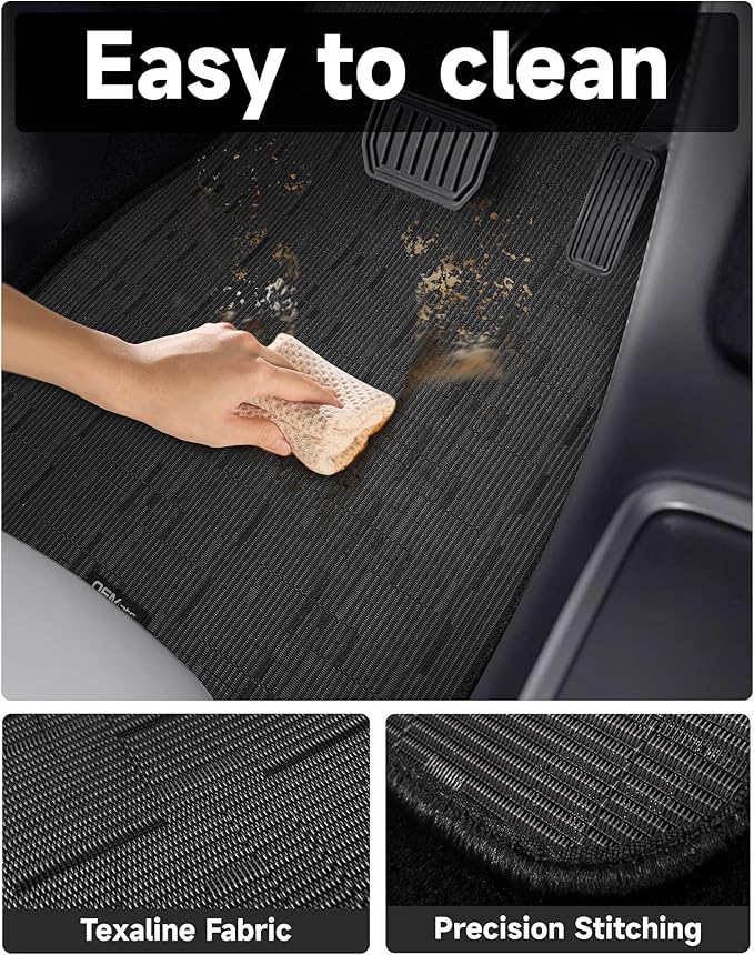 Ultra Durable Car Floor Mats, Premium PVC Coil All-Weather Automotive Floor Mats, Universal Fit with Anti-Slip Nibbs Backing,