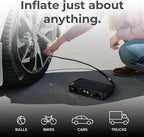 HALO Bolt Air 58830 Portable Car Battery Jump Starter | 100 PSI Air Compressor, 58.8Wh USB Power Bank, Emergency Floodlight