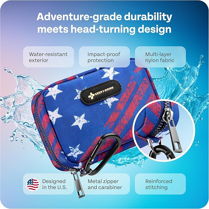 KeepGoing Travel First Aid Kit for Car, Home, Hiking, Camping and Outdoor Emergencies - First Aid Kit Travel Size TSA-Approve