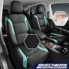Skechers Memory Foam Car Seat Covers, Air Cool Mesh Thick Seat Covers, Car Seat Full Sets, Airbag Compatible, Automotive Comf