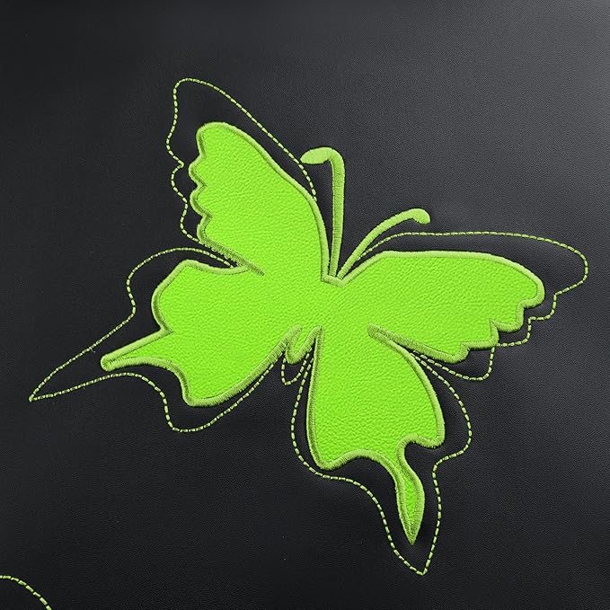 Flying Banner Butterfly car seat Covers ful Set Fashion Universal Lady Woman Female Rear Bench Split Colorized (Full Set - Fa