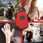 Thrive Mini First Aid Kit - Compact Travel Essentials Pack - Waterproof Camping Essentials Set - Portable Car First Aid Kit &