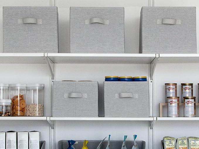 StorageWorks Fabric Storage Bins for Shelves, Closet Organization and Storage Baskets, Foldable Storage Bins Clothes Organize