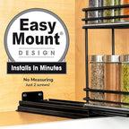 LYNK PROFESSIONAL® Pull Out Spice Organization for Cabinets - 4-3/8 inch Wide – Spice Rack for Inside Cabinets, Slide Out Spi