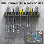 UNITEDPOWER Vise Grip Holder, Wall Mount Pliers Storage Rack Organizer for Workshop, Shed, Garage, Stores up to 15 Vises or 1