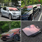 Chameleon Red Blue Car Front Window Tint 78% VLT Car Window Tint Color Change Effect Vehicle Windshield Solar Protection Film, 59.84" x 1181.10"