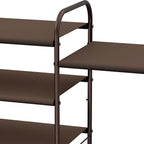 Simple Houseware 3-Tier Shoe Rack Storage Organizer, Bronze – Space-Saving Shoe Shelf, Holds 9–16 Pairs, Sturdy Metal Frame, 