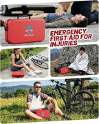 500 Pcs First Aid Kit for Home/Car/Travel/Camping/Businesses, Waterproof Emergency Kit for Hiking, Sports, Truck, Office, Veh