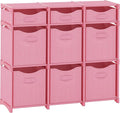 Cube Storage Organizer with Storage Bins Included - The Perfect Closet Organizers and Storage Solution. Includes 9 Storage Cu