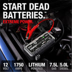 NOCO Boost X GBX55: 1750A UltraSafe Jump Starter - 12V Lithium Battery Booster Pack, Portable Jump Box, Power Bank & Jumper