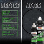 SONAX Glaze OS 02-06 | All-in-One Car Polish for Scratch Removal, High-Gloss Finish & Ceramic Protection | SiO2-Based 6-Month Durability | Hologram-Free Results for All Paint | 247300 | 1 Liter