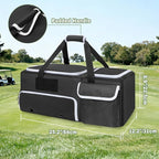 DSLEAF 2 Layer Golf Trunk Organizer with Bottom Shoe Space, Golf Car Locker for Men & Women, Holds 2-3 Shoes, Balls, Tees,