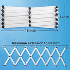SKOLOO Hat Rack for Wall with 17 Hooks, Solid Wooden, Modern, Expandable Coat Rack Wall Mount for Coats, Hats, Bags, Baseball