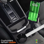 Cup Holder Phone Holder Mount for Car - Universal Adjustable Expander Cradle Hands-Free Driving - Compatible with All Smartphones Car Mount for iPhone Samsung Google Android Mobile Black 2-Pack