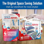 Spacesaver Variety Vacuum Storage Bags for Comforters, Blankets & Clothes – Sealed Compression Bags with Hand Pump – Space Sa