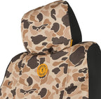 Browning Universal Low Back and Bench Seat Covers, Water and Dirt Resistant Car, Truck, and SUV Seat Covers, Arms Co. (Tan Du