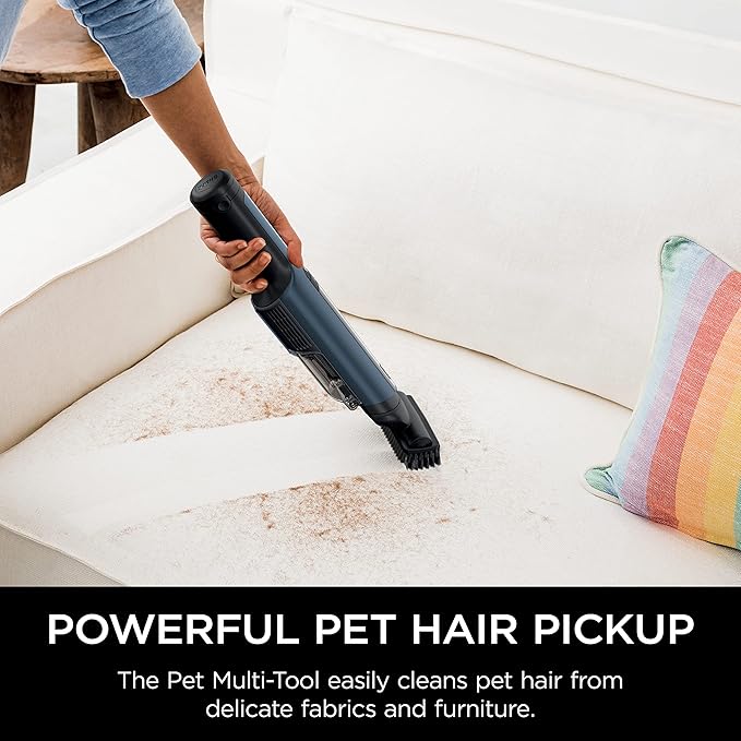 Shark WV410BL WANDVAC Cordless Hand Vacuum, Ultra-Lightweight & Portable with Powerful Suction & Tools for Pets, Designed for