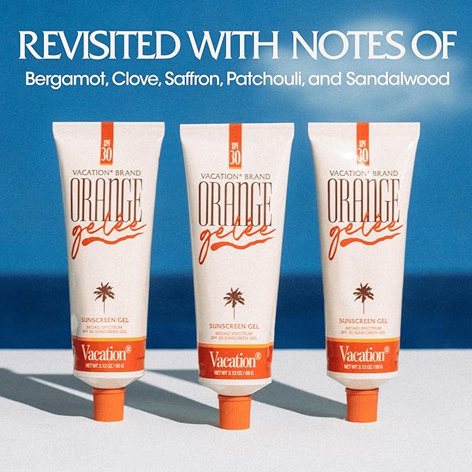 Vacation Orange Gelee Hanging Car Air Freshener, World Famous Signature Scent, Deodorizer for Car, Home & Office (Pack of 3)